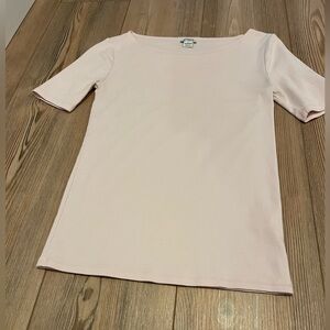 J. Crew Light Pink Women's Short Sleeve Tee